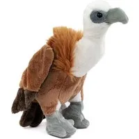 Teddys Rothenburg Kuscheltier Geier 22 cm braun/weiß stehend Plüschvogel Stofftier
