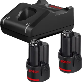 Bosch Akku Starter-Set: 2 x GBA 12 Volt, 3.0 Ah und GAL 12V-40 - 1600A019RD