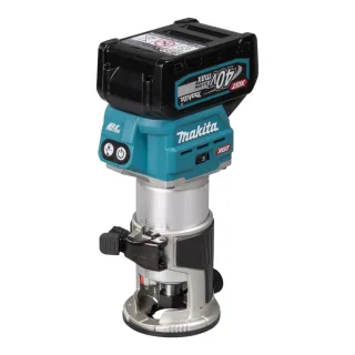 Makita Akku-Multifunktionsfräse 40V max. / 4,0 Ah, 2 Akkus + Ladegerät im MAKPAC RT001GM205