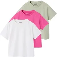 vertbaudet Kurzarmshirt 3er-Pack T-Shirts Mädchen BASIC