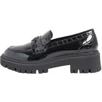 LIPSY Lipsy Lackslipper aus Kunstleder mit dicker Sohle Loafer (1-tlg)