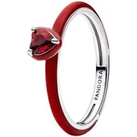 Pandora Solitärring Damen SilberRotes Chakra Herz