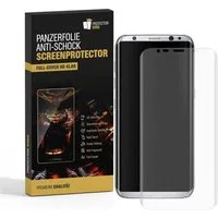 Protectorking Schutzfolie 2x Panzerfolie für Samsung Galaxy S9 FULL COVER Displayschutz Schutzfo, (2-Stück), klar