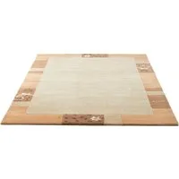 THEKO Wollteppich Royal Ganges, rechteckig, Höhe: 13 mm, 95% Wolle, mit Bordüre, ideal im Wohnzimmer & Schlafzimmer
