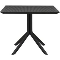CLP Gartentisch Sky 80 cm, 80 x 80 cm, aus Kunststoff, wetterfest und UV-beständig