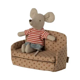 Maileg Schlafsofa Maus mit Punkten
