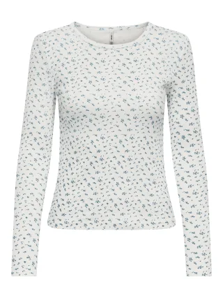 ONLY - ONLMADISON L/S O-NECK TOP JRS Cloud Dancer - Gr. - XS
