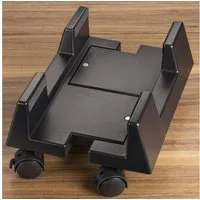 SO-TECH® Halterung Computerständer PC Ständer rollbar, (rollbar verstellbar feststellbar, schwarz)