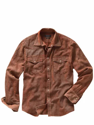 Mey & Edlich Herren Wildes Westernhemd Rot 100 % Baumwolle