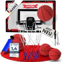 VALENESS Basketballkorb VALENESS® Mini Basketballkorb Indoor [für Tür & Wandmontage] Zähler (1-St)