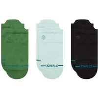 Stance Socken Tagessocke Sneaker Low Tab Icon hellblau/grün/schwarz - 3 Paar