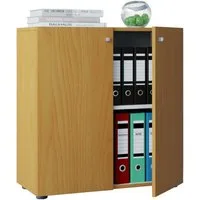 VCM Aktenschrank Büroschrank Bücher Ordner Aktenschrank Lona 2fach (1-St) 70x74x40cm Aktenschrank, Aufbewahrung, Bücher