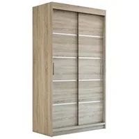 A&J MöbelLand GmbH Schiebetürenschrank PARIS 2-türig Schrank (TOP ANGEBOT! Geräumiger Schrank mit viel Stauraum:6 Regalen und 1 Kleiderstange – -ideal zur Aufbewahrung von Kleidung und Accessoires. TOP PRODUKT! Farbe und Größe (120 cm, 160 cm, 180 cm