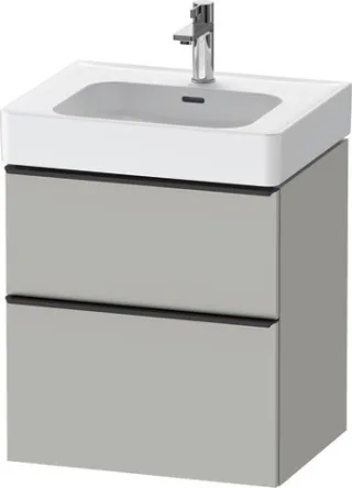 Duravit D-Neo Waschtischunterbau wandhängend Betongrau Matt 584x452x625 mm - DE43760BD070000 DE43760BD070000