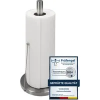 VonBueren Küchenrollenhalter stehend 32 x 15 cm Edelstahl silber