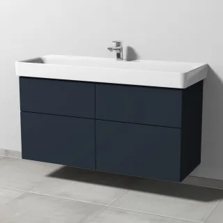 Sanipa 3way Waschtischunterbau zu Laufen Pro S Waschtisch mit 4 Auszügen, Marine-Matt SP7861R