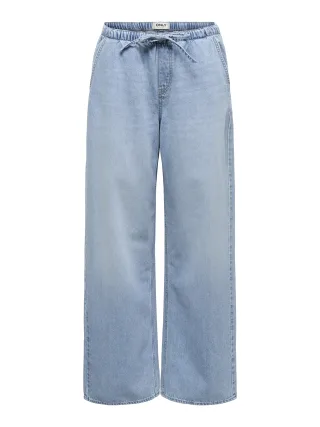 ONLY - ONLJAY PULL UP STRING DNM PANT PIM Light Blue Denim - Gr. - S/32