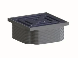 Dallmer Aufsatz DallDrain Pure, ozeanblau, 100 x 100 mm, 518163 518163