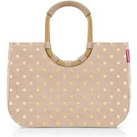 REISENTHEL® Einkaufskorb loopshopper L frame metallic dots coffee