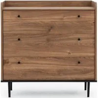 Lomadox Kommode VAREDO-132, Eiche Nb. Wohnzimmer Möbel im modernen Vintage Design 90/90/45 cm