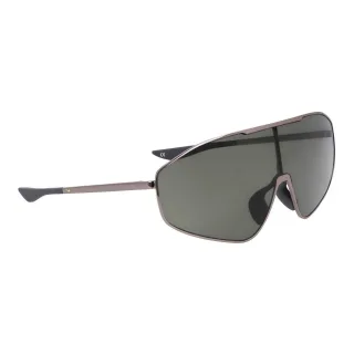 Nike - "Echo Shield" Sport-Sonnenbrille für Herren/Damen Unisex (Metall-Grau/Grün)
