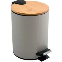 spirella Kosmetikeimer ADONIS, Treteimer mit Softclose-Absenkautomatik, herausnehmbarem Inneneimer, Anti-Fingerprint-Beschichtung, matt satiniert, 3L, beige taupe matt