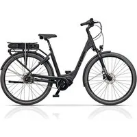 Airtracks E-Bike Cityrad 28 Zoll Damen E-Bike City Fahrrad SHIMANO STEPS E-5000, 7 Gang SCHIMANO NEXUS 7 Schaltwerk, Nabenschaltung, Mittelmotor, 418,00 Wh, WAVE Trekking Fharrad Tiefeisteiger Low Step - 45cm 50cm