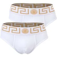 Versace Slip Herren Slip 2er Pack Baumwolle (Packung, 2er Pack)