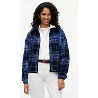 Tommy Jeans Sweatjacke TJW S FLAG ZIP THRU TEDDY EXT Kunstfaser