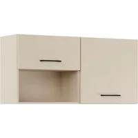 IMPULS KÜCHEN Mehrzweckschrank-Set Warschau, (2-St., Hängeschrank und Hängeschrank mit offenem Regal, Breite 120 cm), Vielfältige Varianten verfügbar, kombinierbar mit anderen Artikeln