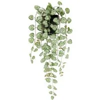 Kunstpflanze Kunstpflanze Leuchterblume Hängende Pflanzen künstlich, I.GE.A., Höhe 45 cm, Hänger Busch Ranke Girlande Blumenampel Deko Grünpflanze Kunstblumen