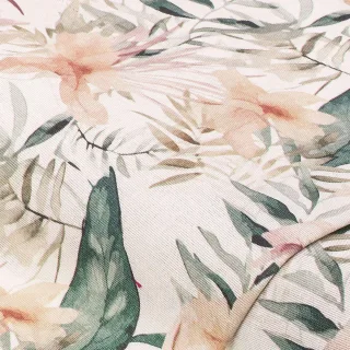 Dekostoff Fantasie-Lilien "Lorena", natur-color