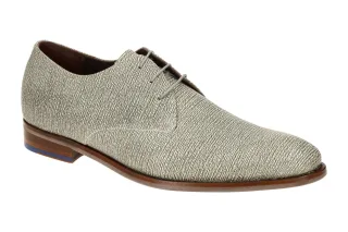 Floris van Bommel FvB 30150-30-01 Grau Echtleder Halbschuhe Blockabsatz