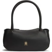Tommy Hilfiger Henkeltasche TH LOGOTAPE SHOULDER BAG, Damen Handtasche mit doppeltem Tragegriff