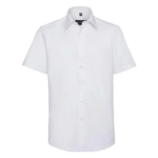 Russell Collection - Hemd für Herren kurzärmlig (Weiß)