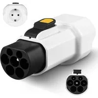 FELIXLEO Elektroauto-Ladestation 2 auf Schuko Adapter 220V 16A 3,5KW Ladesäule, 1-St.