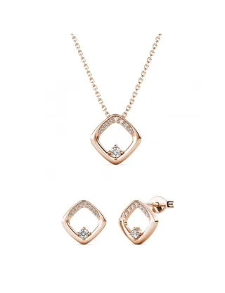 Adelise Set : Rose Gold und Kristall