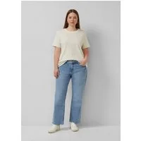 QS Regular-fit-Jeans Jeans-Hose Jeans / Mid Rise / Straight Leg / Cropped