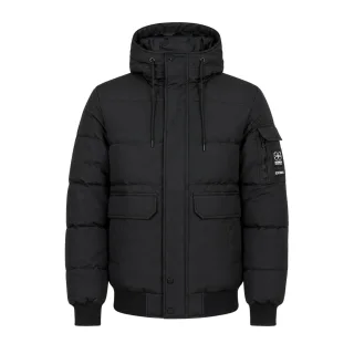 Crosshatch - "Milwaka" Kapuzenjacke für Herren, Polyester, Langärmlig (Schwarz)