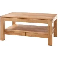 MCA furniture Couchtisch Couchtisch Gordon, Kernbuche massiv, mit Schubkästen, 115X70, (no-Set), Breite 115 cm,Tischplatte aus Massivholz