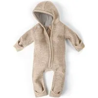 Ehrenkind Overall Walkoverall Baby aus Merino Schurwolle mit Reißverschluss (Natur, Gr. 50-56) Wollwalk Overall Baby 50/56