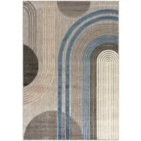 Mazovia Designteppich In-Outdoor-Teppich Geometrisch Balkon, Terrasse, Patio, Pavillon, 80 x 150 cm, Wasserdicht