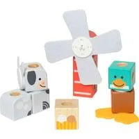 Melissa & Doug - Blockables Bauernhoffreunde Set, Konstruktionsspielzeug