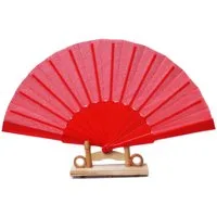 Yudu Handfächer Fächer Dekofächer Transparent mit Kunststoffstreben