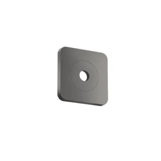 hansgrohe AXOR Citterio C Wandrosette 28801330 120/120 softsquare, Polished Black Chrome
