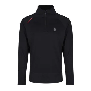 Luke - Sweatshirt für Herren, Weiter Stehkragen (Schwarz)