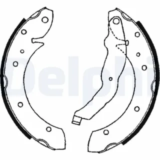 Delphi Bremsbacken hinten BMW 3er E36