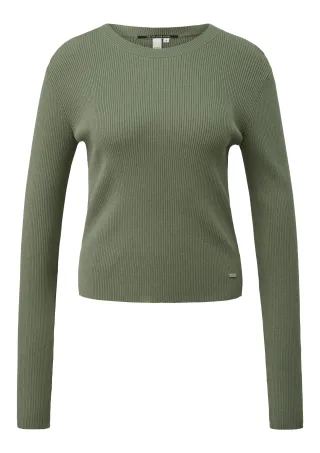 qs - Strickpullover grün - Gr. - S