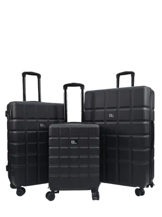 Schwarzer, klassischer Hartschalen-Handgepäckkoffer mit 8 Rädern, Reisekoffer