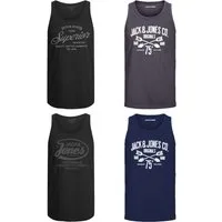 Jack & Jones Tanktop (Spar-Set, 4er-Pack) in unifarbe